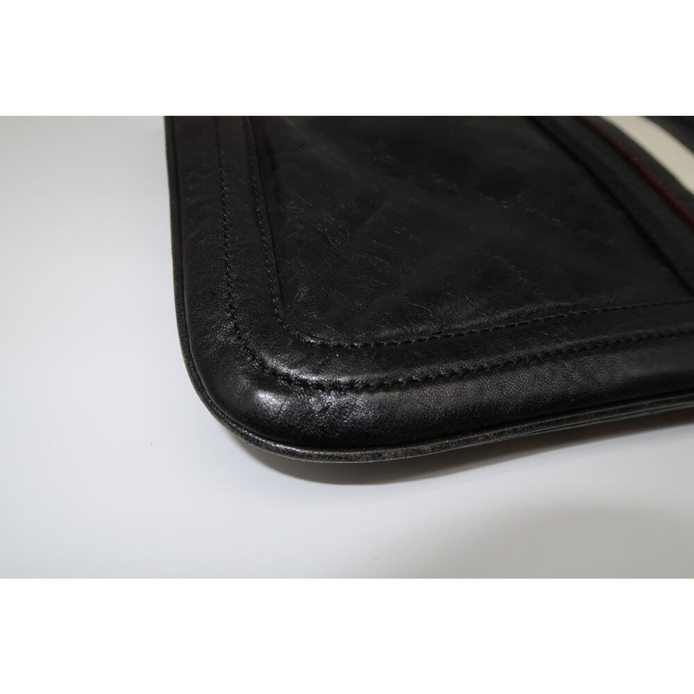 LAMB by Gwen Stefani Quilted Leather Fold-Over Clutch Black OS - Picture 11 of 14